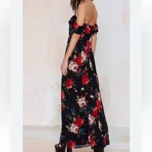 Lulu's Off the Shoulder Floral Maxi Dress thumbnail 3