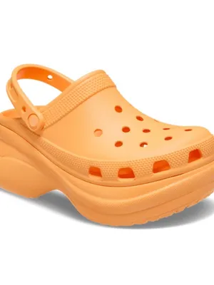 CROCS Siren Platform Clogs Orange Women's Size 7 Chunky Heel Y2K Sandals Comfort thumbnail 2