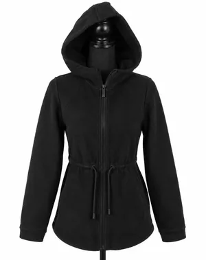 Varley HOODED Anset Tie front jacket in Black Size S~VERY NICE thumbnail 1