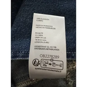 We The Free Denim Jacket XS NWT Structured Military Utility Missing Button thumbnail 7