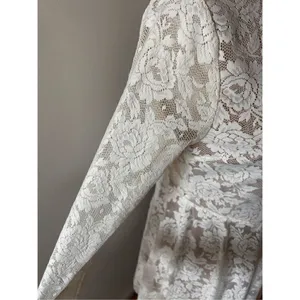 Lace white tan dress size small thumbnail 5