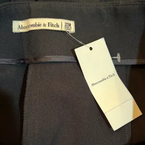 NEW Abercrombie & Fitch Slim Straight Tailored Trouser Pants Black Size 25 thumbnail 2