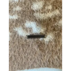 Abercrombie & Fitch Soft Collection Sweater Furry Eyelash Leopard Print Scoop XS thumbnail 5