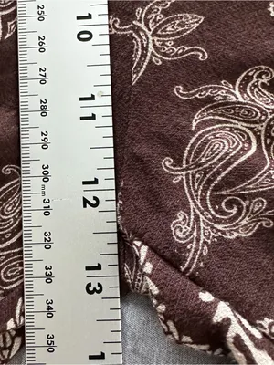 Dotti Women’s Brown Paisley Wide Leg Pull-On Pants Size M Boho Palazzo thumbnail 7