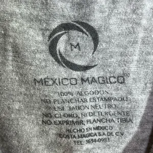 Frida Kahlo Graphic Tee Gray Costa Maya Mexico Magico 100% Cotton Women’s M thumbnail 3