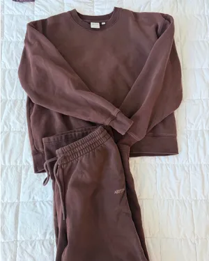 Aritzia Brown Sweat Set thumbnail 1