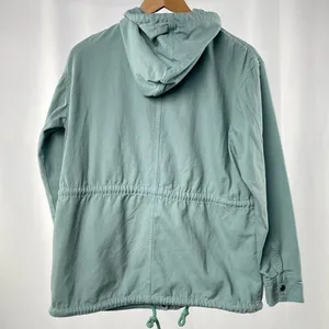Urban Outfitters Cotton Hooded Barn Coat‎ Field Jacket in Sage Green Size Small thumbnail 4