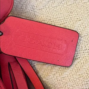 Coach Red Coral Shoulder handbag shoulder purse thumbnail 5