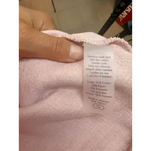 Calia Baby Pink Textured Quarter Zip Sweatshirt thumbnail 5