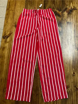 Madewell Pull On Pants in Varsity Red Size Small NWT thumbnail 7