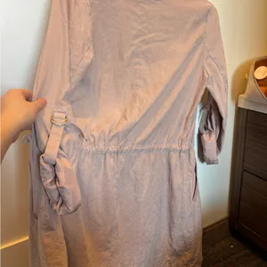 Zara Women's Light Pink Open Front Jacket thumbnail 9