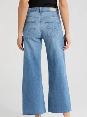 AG Adriano Goldschmeid Saige High Rise Wide Leg Raw Hem Jeans thumbnail 2