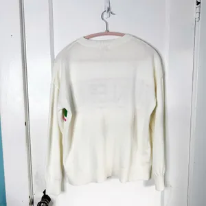 Fate Pickleball Spellout Crewneck Sweater Ivory Green Pink Lightweight Size S thumbnail 12