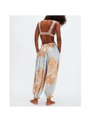 FREE PEOPLE Intimately Night Special Printed Pants Harem pants Embroidered Sz S thumbnail 3