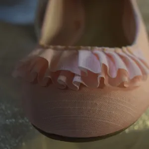 Time & Tru Pale Pink Ballerina Flat Slippers, Size 8.5 thumbnail 5