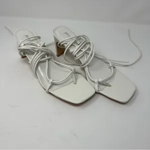 NASTY Gal Faux Leather Strappy Sandals White Sz 7‎ thumbnail 5