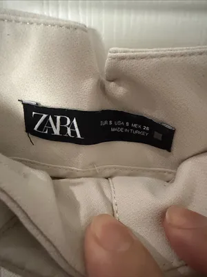 Zara Cream Tailored Trousers small thumbnail 2