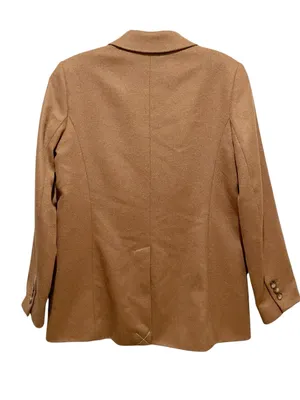 Talbots Italian Wool Longline Blazer Camel Brown Womens Petite Size 2P NWT thumbnail 10