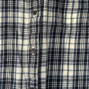Women's Madewell Blue Plaid Button‎ Up Flannel Shirt Small thumbnail 6