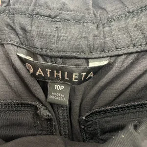 Athleta Size 10 P Black Pants Elastic Waist‎ Adjustable Athletic Athleisure thumbnail 6