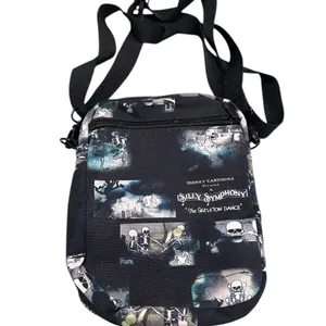 Disney Silly‎ Symphony Skeleton Dance Canvas Crossbody Bag Purse thumbnail 2
