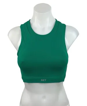 Set Active Sportbody Round Neck Racerback Athletic Workout Sports Bra Top Sz XS thumbnail 1