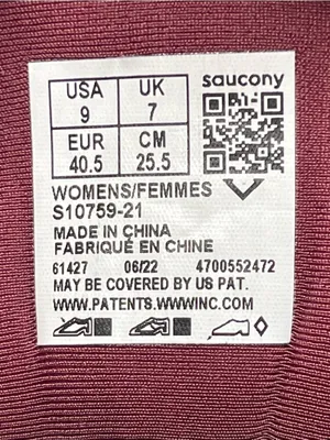 Saucony Triumph 20 Women's Burgundy Running Shoes Size 9 thumbnail 6