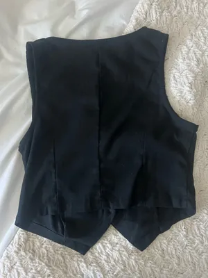Women’s business casual Black Vest thumbnail 2