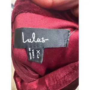 Lulus Alluring Image Burgundy Ruched Velvet Mock Neck Maxi Dress Size XL‎ NWT thumbnail 5