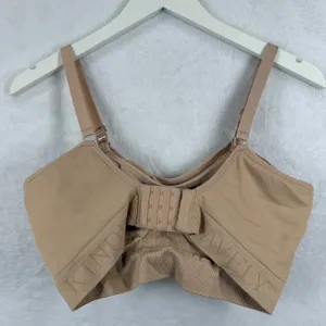 Kindred Bravely Seamless Nursing Bra Tan Beige Medium Wireless Maternity 6347‎ thumbnail 4