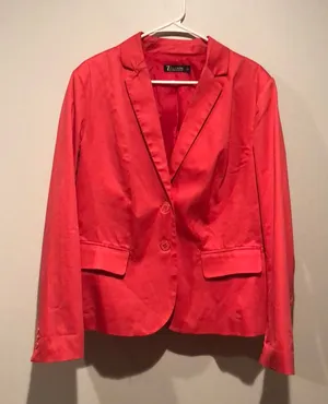 7th Avenue Suiting Collection New York & Company Bold Pink Blazer thumbnail 1