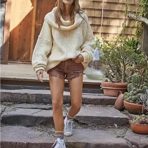 FREE PEOPLE Leo Tunic Sweater XS‎ $168 Retail Oversized Yellow Multicolored NWOT thumbnail 5