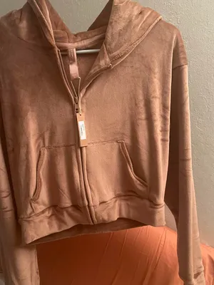 SKIMS Cropped Zip Hoodie size S thumbnail 2