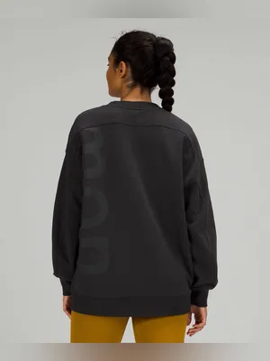 Lululemon Perfectly Oversized Crew *Logo Black thumbnail 4