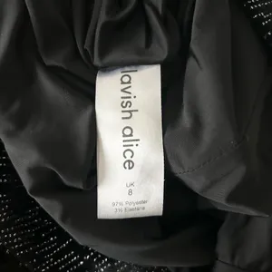 Lavish Alice Altered Crystal Velvet Mini Dress Black Metallic Corset Drape Sz 4 thumbnail 5