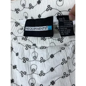 REQUIREMENTS‎ Womens Size S White Black Vintage Y2K Boho Chic thumbnail 4