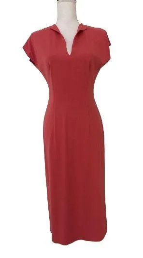 Handmade New Woman’s 100% Viscose Orange Long Dress, Sz S/M thumbnail 1