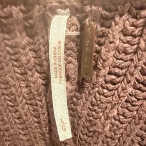 FREE‎ PEOPLE Sunset V-neck Sweater in Brown Chucky Knit Oversized Ribbed Knit thumbnail 4