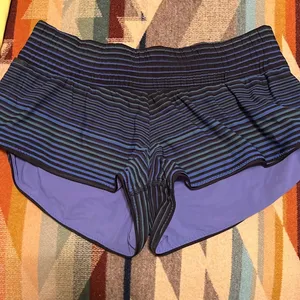 Lululemon Stylish Blue Athletic Shorts thumbnail 2