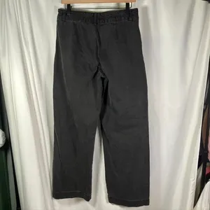 Forever 21 Women‎ Cargo Jeans Black Size 28 High Rise Wide Leg Denim Pants Baggy thumbnail 9