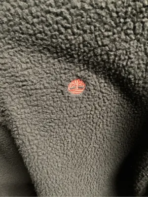 Timberland Black Sherpa Quarter-Zip Pullover with Coral Accents thumbnail 2