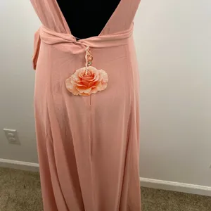 Show Me Your Mumu Jenn‎ Maxi Dress V-Neck Pink Gown Wedding Bridal Womens Medium thumbnail 5