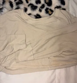 free people we the free long sleeve crop top tan thumbnail 1