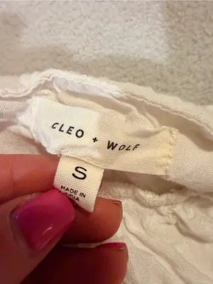 Women’s Cleo + Wolf Cotton Maxi Dress with Lace Hem thumbnail 6
