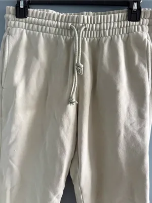 TNA Aritzia Airy Fleece Light Green Lightweight Sweatpants thumbnail 2