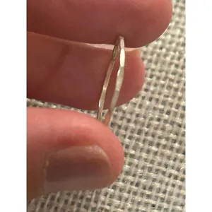 A454 size 6.5 silver plated ring band thumbnail 4