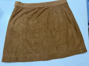 Abercrombie Skirt Mini Suede Brown thumbnail 2