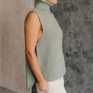 Lizard Thicket Sage Green Turtleneck Sweater thumbnail 3