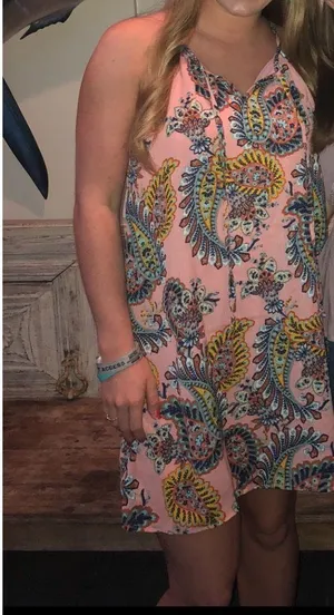 As You Wish Paisley Print Colorful Short Dress thumbnail 3