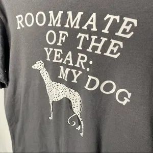 Wildfox Roommate of the Year Short Sleeve Keke Dog Graphic T-Shirt Size Small thumbnail 3